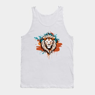 Graffiti Paint Lion Creative Inspiration Tank Top